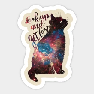 Look Up and Get Lost Sticker